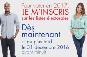  Campagne #OuiJeVote : inscription sur les listes électorales