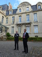 Christophe Mirmand, Préfet de Bretagne et d'Ille-et-Vilaine, accompagné de Gilles Brohan, de l'Office de tourisme de Rennes