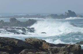 Grandes marées et tempête hivernale sur le littoral bretillien du 9 au 13 février 2020